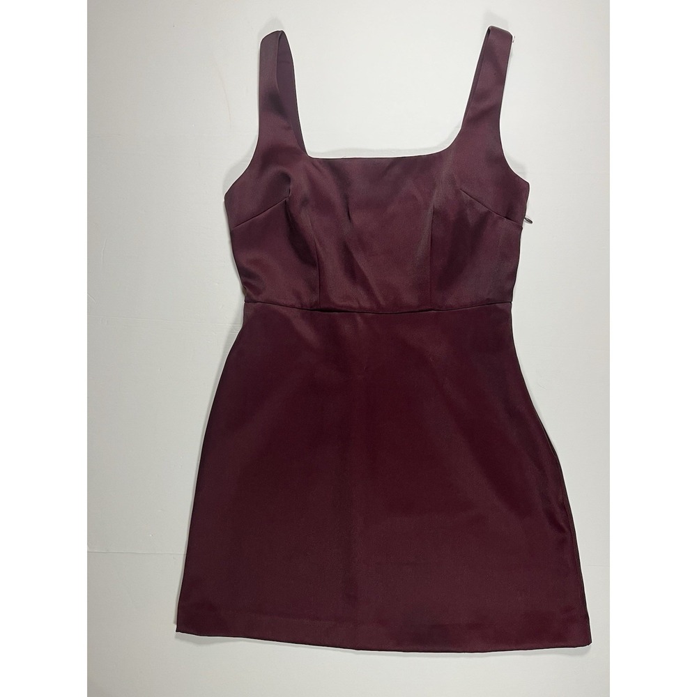 A New Day Purple Satin Party Holiday Dress Women's‎ Mini Aline Size 8